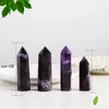 Ability Quartz Pillar Dream Amethyst Crystal Tower Arts Ornament Mineral Healing wands Reiki Natural six-sided Energy stone Transport g Npem