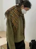 Bérets WJ397V18-V21 Design Femmes Écharpe d'hiver Gland Chaud Couverture épaisse Longues enveloppes Châles Preppy Style Foulards Étoles
