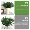 Decorative Flowers Olive Branches Fake Stems Silk Leaves Greenery Spray Plants Artificial Arrangement Flowerleaf Branch Fruits Tree Bouquet