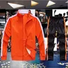 Tekniska fleece -spårningsdräkter män kvinnor designer jacka set höst vinter blixtlås jacka byxor 2 stycke set löpande hoody mens tröja sport joggar träning kostym man