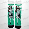 Skarpetki męskie Skarpetki sportowe 44 Style Trendy Men Socks Cartoon Botton Women Ursula Maleficent Jack Skellington Sally Funny Para Socks Happy Long Crew Socks T231122