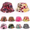 Hüte mit breiter Krempe Sommer Panama Bucket Hat Hip Hop Cap Damen Herren Mode Reversible Floral Fisherman HatWide