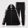 Mäns hoodie tvådelar set, designer märkeskläder, mäns utomhussportkläder, sportbyxor, jogger träning, stora herrkläder