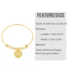 Bangle Gold Color 26 буквы начальные для женщин Cz Stone Alphate DIY Браслет название ювелирные украшения друзья подарки BRTC34