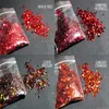 Pós acrílicos líquidos 500g cada arco-íris holográfico brilho mistura "50 tons de holográfico" nail art nail gel nail acrílico resina UV pigmento holo 231121