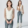 Women's Vests 2023 Sleeveless Shirring Vest Portable Warm Winter Liner Ultra Light Down Women Waistcoat T399