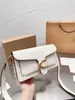 Nova marca bolsa feminina de corpo cruzado para qualidade de espelho bolsas de grife de luxo feminina de couro moda feminina moda crossbody bolsa de ombro para menina com saco de pó