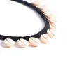 Choker Vintage Black Rope Chain Naszyjnik dla kobiet Summer Beach Modna biżuteria boho