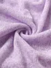 Magliette da donna ROSEGAL T-shirt autunnali taglie forti Catene bianche incrociate Top incrociato e maglione testurizzato in pizzo con applicazioni viola