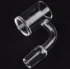 25mm XL 4mm Bottom Quartz Banger 10mm 14mm 18mm för kvarts termiska banger naglar glas ZZ