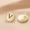 Diamond Stud Earring Designer Jewelry for Women Letter V Earrings Classic Men Earings Wedding Designers Accessories