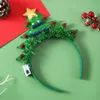 Partyhüte Weihnachten Haarband Glühende Krücke Stirnband Weihnachtsbaum Schneeflocke Hirschhorn Licht blinkende Kopfbedeckung Frohes Geschenk 231122