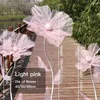 Flores decorativas de luxo romântico malha fio flor casamento pano de fundo t palco estrada chumbo net gaze suporte janela exibição evento ornamentos adereços