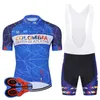 2022 TEAM Colombia Blu PRO maglia da ciclismo 19D gel pantaloncini da bici tuta MTB Ropa Ciclismo uomo estate ciclismo Maillot culotte Clothi263x