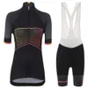 Camisa de ciclismo da equipe profissional preta feminina e shorts babadores respirável ropa ciclismo mujer mtb uniformes tenue cycliste pro 2022314w