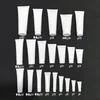 Empty Refillable White Plastic Cosmetic Tube Lip Balm Containers Hand Cream Cleanser Sunscreen Trial Packing Squeezed Upside Down Bottl Rjfx