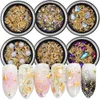 Stickers Decals 1 box of 3D metal nail art charm studs mixed with gold hollow star moon Rhinestone stickers for womens decoration handmade items 231121