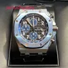 Ap Swiss Montre de luxe Royal Oak Offshore Series 42 mm Calendrier Timing Red Devil Vampire Automatique Mécanique Précision Acier Or Rose Mode Montre Homme Précision S