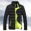 Jaquetas masculinas casacos homens casaco de lã quente inverno bolha magro grosso outerwear ajuste jaqueta s luz camping