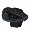 Motorcykel Intercom Walkie Talkie Xinowy V8 1200M Bluetooth Helmet Headset för 5 Riders Interphone NFC/Telecontrol Remote Control FM DHGOM