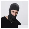 Cycling Caps Masks Car-Partment Outdoor Clavas Sports Neck Face Mask Ski Snowboard Wind Cap Police Motorcycle Drop Delivery Outdoors P Dh476