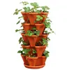5pcs Dimensional Four-Petal Flower Pot Strawberry Basin Multi-Layer Superimposed Cultivation Pot Vegetable Fruit Planting Pot Y091279v
