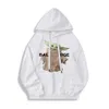 23 Nieuwe Pure Alien Yoda Losse Schouder Herfst Ronde Hals Capuchon Paar Trui Heren- en Damesmode Trend Veelzijdige en comfortabele hoodie