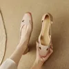 Sandals Summer Retro Women's 3cm Thick Heels Fashion Elegant Shoes Women Concise High-quality Factory Outlet LX89