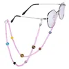 Eyeglasses chains The Nine Planets Natural Crystal Stone Beads Eyeglasses Chain Mask Chains Casual Sunglasses Lanyards Eyewear Accessory 231121