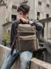 Backpack Men's Bag Men Leather Distressed Retro British Casual Male Travel Computer Crazy Horse Cow