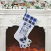 Calze per calze natalizie con zampa di cane, calze per alberi di Natale, con portafoto, decorazioni per la casa, decorazioni per feste di Natale 1122