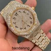 Iced Top Ap Custom Brand Luxury Out Certificato Vvs Moissanite Orologio Hip Hop Gioielli Busto Giù Orologio fatto a mano Passa Diamante Tter6pcb cy