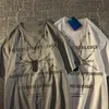 Herren-T-Shirts, europäische und amerikanische Halskette, cooles Spinnen-Buchstaben-T-Shirt für Männer und Frauen, ins Sommer, lockeres Kurzarm-Shirt für Liebhaber, Kleidung 230422