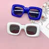 Other Fashion Accessories 2023 Kids Sunglasses Unique Lovely UV400 Fashion Brand Designer Boys Girls New Square Candy Color Eyewear J230422