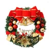Decorative Flowers 1PC Fashionable Christmas Wreath Festival Party Decoration Flower Ring Beautiful Garland #A