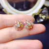 Boucles d'oreilles pendantes YULEM jardin fleur forme opale naturelle 925 en argent Sterling pour fête femmes filles bijoux fins boucle d'oreille