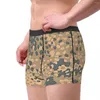 Caleçon Désert Erbsenmuster Pois Dot Allemand Camouflage Motif Boxer Shorts Hommes 3D Imprimé Mâle Doux Sous-Vêtements Culottes Mémoires