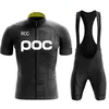 RCC POC Team Jersey Ställer in cykelcykel andningsbara shorts Klädcykeldräkt 20D GEL 220627282Y