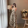 Casual Dresses Plus Size Dress Black Floral 2023 Elegant Party Holiday Midi Big Long Kjol XXXL 5XL