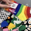 Chaussettes féminines heureuses à basse bouche peu profonde bouche nue coton 36-40