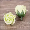 50 stks/doos Rose Zeep Bloem 5 Cm In Diameter Handgemaakte Geschenkdoos Boeket Voor Valentijnsdag Drop Levering Dhxxv