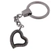 Keychains 10pcs/lot mischen scharfen einfachen Herz-Liebes-Gedächtnis-lebenden Glasschlüsselring-Medaillon-handgemachten Frauen-Geschenk-Schmucksache-Großverkauf