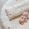 Pillows Baby Pillow born Flat Pillow Cartoon Squirrel Cute Bear Embroidered Quilted Cotton Cushion 20*40Cm Infant Head Protection 230422