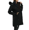 Vestes de luxe Femmes Manteau d'hiver Designer Doudoune Parkas Zipper Manteaux chauds à capuche Real Wolf Fur Holder Blanc Fourrure noire en option Vêtements d'extérieur