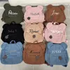 Sacs d'école personnalisé femmes fille mignon ours modèle sac à dos en peluche enfant en bas âge pour les filles nom personnalisé petit sac à dos à bandoulière décontracté