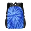 School Bags Tie Dye Pinwheels Backpack Female Colorful Print Big Backpacks Polyester Casual High Travel Custom Rucksack