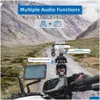 Intercomunicador de motocicleta Walkie Talkie Wayxin Casco Auriculares M910 Pro 6 Riders Interphon Un botón Emparejamiento Hablar Escuchar música en el Dhgx1