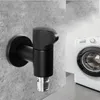 Robinets de cuisine G1/2 laiton noir/placage chrome vadrouille robinet de piscine 4' 6' buse d'eau machine à laver robinet balcon salle de bain simple