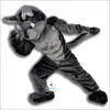 2024 Professional College Grey Power Wolf Mascot Costume Walking Cartoon Anime Earth Performance Clothing Earth Props Clothing