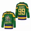 66 Gordon Bombay 96 Charlie Conway Mighty Duck Movie Hockey Jerseys 99 Adam Banks 44 Fulton Reed Dean Portman Teemu Selanne Paul Kariya Greg Rare